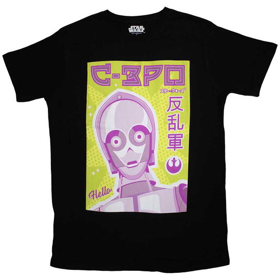 Star Wars Unisex T-Shirt: C-3PO Japanese - Star Wars - Merchandise -  - 5056737228502 - 