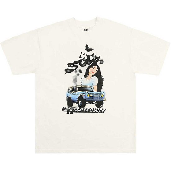 Olivia Rodrigo Unisex T-Shirt: Sour Airbrush (Ex-Tour) - Olivia Rodrigo - Merchandise -  - 5056737231502 - 