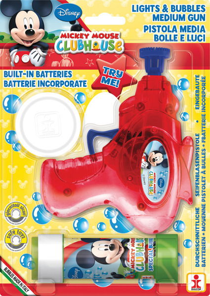 Cover for Dulcop Bolle Di Sapone · Pistola Bolle Con Luci Media - La Casa Di Topolino - Blister 1 Pz 60 Ml (MERCH)