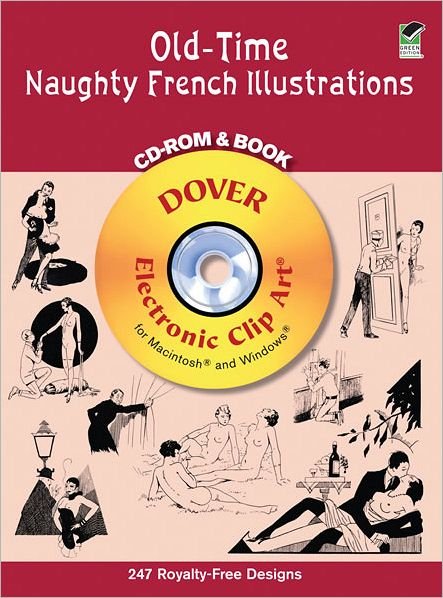 Cover for Dover Dover · Old-Time Naughty French Illus CD-Ro - Dover Electronic Clip Art (Hörbuch (CD)) [Unabridged edition] (2003)