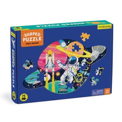 Space Mission 75 Piece Shaped Scene Puzzle - Mudpuppy - Gesellschaftsspiele - Galison - 9780735376502 - 20. Juli 2023
