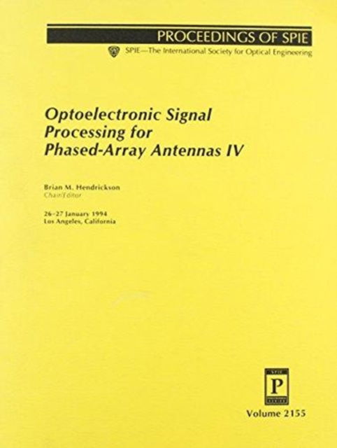 Cover for Hendrickson · Optoelectronic Signal Processing For Phased Array (Paperback Book) (2006)