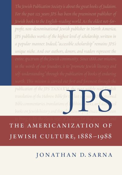 Cover for Jonathan D. Sarna · JPS: The Americanization of Jewish Culture, 1888–1988 - Philip and Muriel Berman Edition (Paperback Book) (2021)