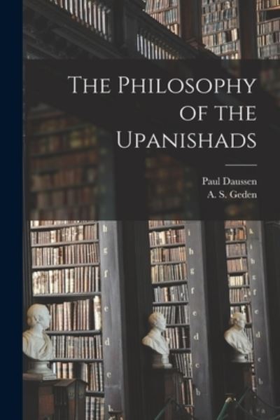 Cover for Paul Daussen · Philosophy of the Upanishads (Book) (2022)