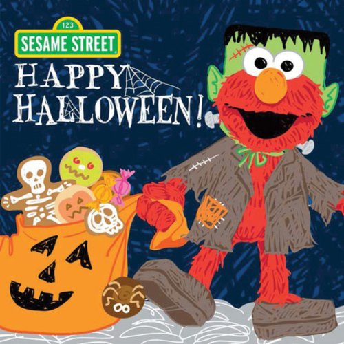 Cover for Sesame Workshop · Happy Halloween! (Sesame Street Scribbles) (Hardcover Book) (2014)