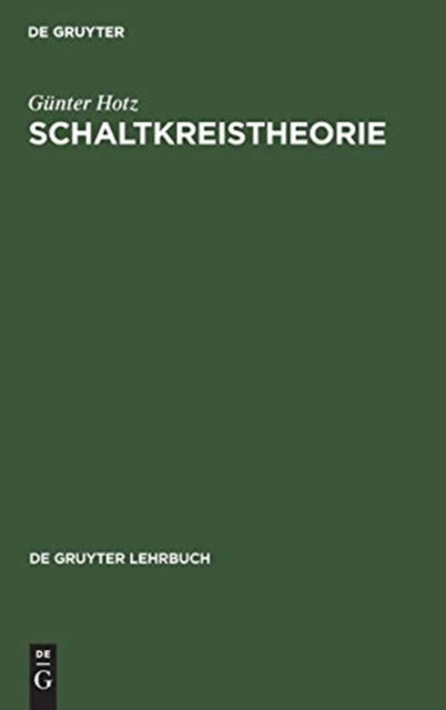 Cover for Gu?nter Hotz · Schaltkreistheorie (Book) (1974)