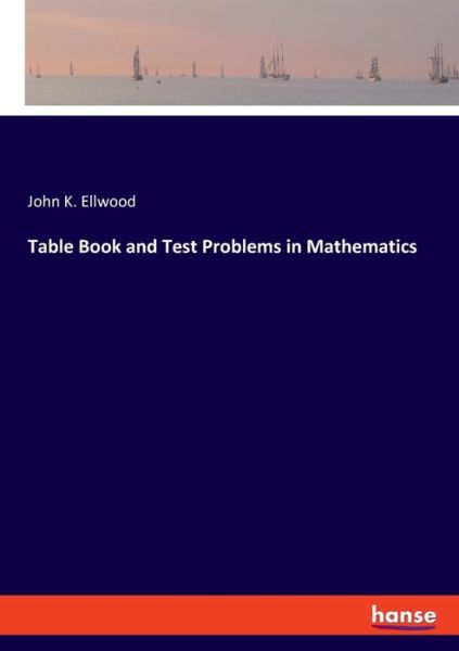 Cover for Ellwood · Table Book and Test Problems in (Book) (2019)