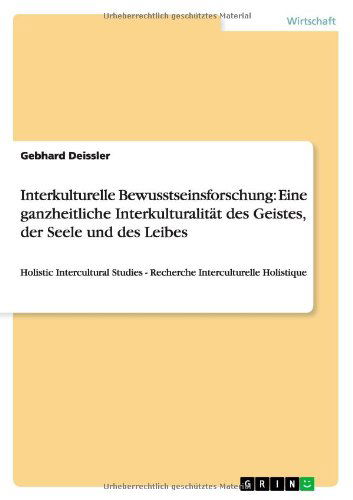 Cover for Deissler · Interkulturelle Bewusstseinsfo (Book) [German edition] (2014)