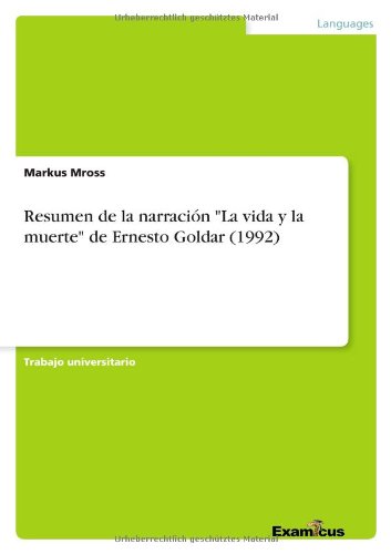 Cover for Mross · Resumen de la narración &quot;La vida (Book) [Spanish edition] (2012)