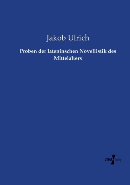 Cover for Ulrich · Proben der lateninschen Novellis (Book) (2021)