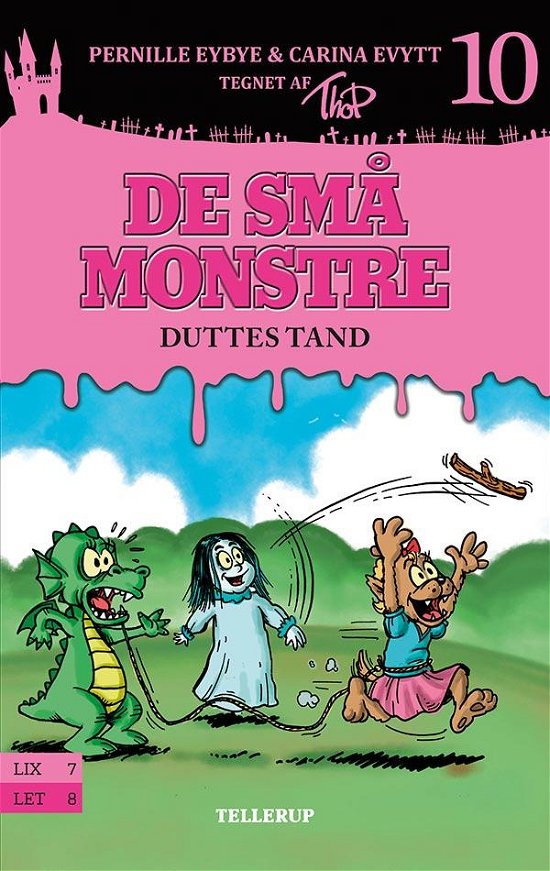 Cover for Pernille Eybye &amp; Carina Evytt · De små monstre, 10: De små monstre #10: Duttes tand (Hardcover bog) [1. udgave] (2017)