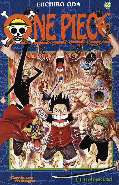 Cover for Eiichiro Oda · One Piece Carlsen manga, 43: One Piece 43 - Et heltekvad (Sewn Spine Book) [1st edition] (2009)