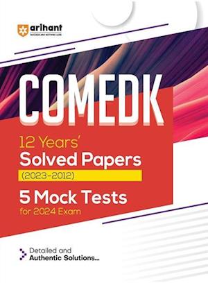 Cover for Vikas Sagar · 12 Years COMEDK Solved &amp; Mock Papers (EditionIII) (Book) (2023)