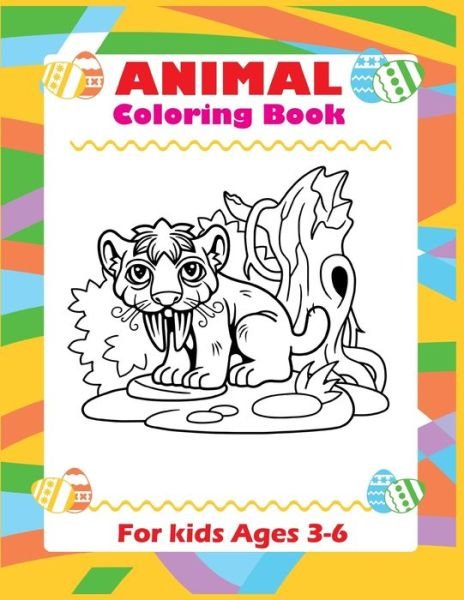 Cover for Sk Publishing · Animal Coloring Book For Kids Ages 3-6 (Pocketbok) (2020)