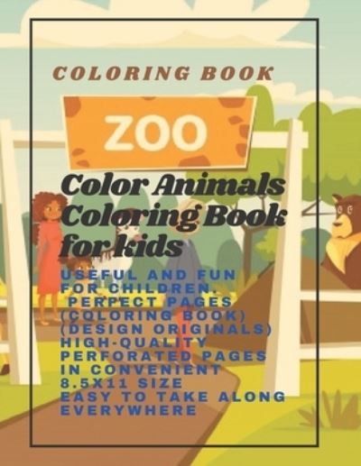 Cover for Book Collection · Color Animals Coloring Book for kids (Paperback Book) (2021)