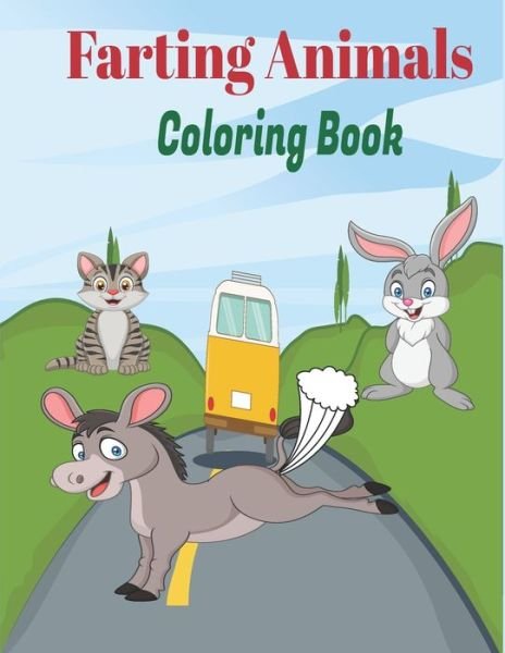 Cover for Tfatef Toura · Farting Animals Coloring Book (Paperback Book) (2021)