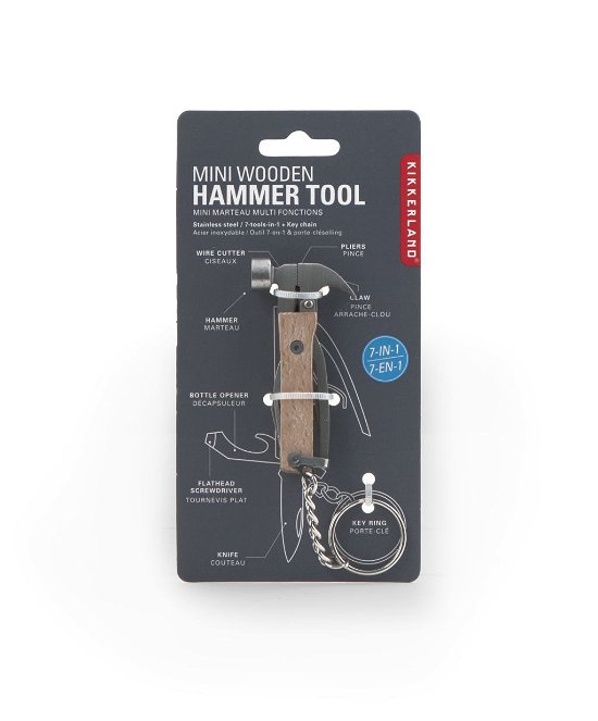 Wood Mini Hammer Tool -  - Gadżety - Kikkerland - 0612615069503 - 