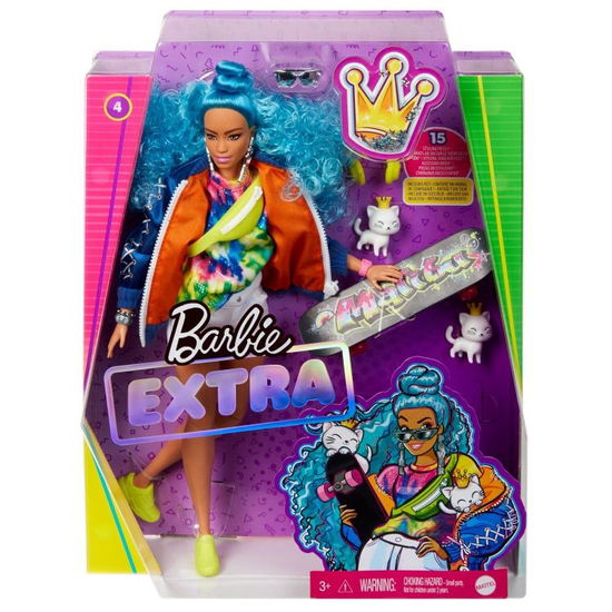 Cover for Barbie · Extra Doll Blue Curly Hair (Grn30) (Leksaker) (2021)