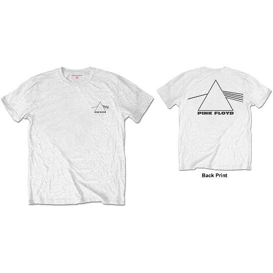Pink Floyd Unisex T-Shirt: Dark Side of the Moon Prism (Back Print / Retail Pack) - Pink Floyd - Produtos -  - 5056170679503 - 