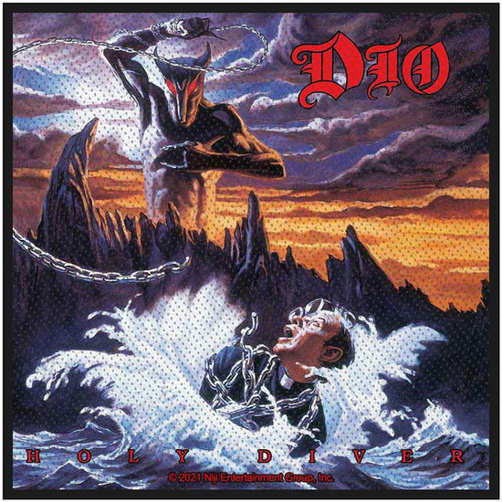 Dio Standard Woven Patch: Holy Diver - Dio - Produtos - PHD - 5056365712503 - 2 de setembro de 2021