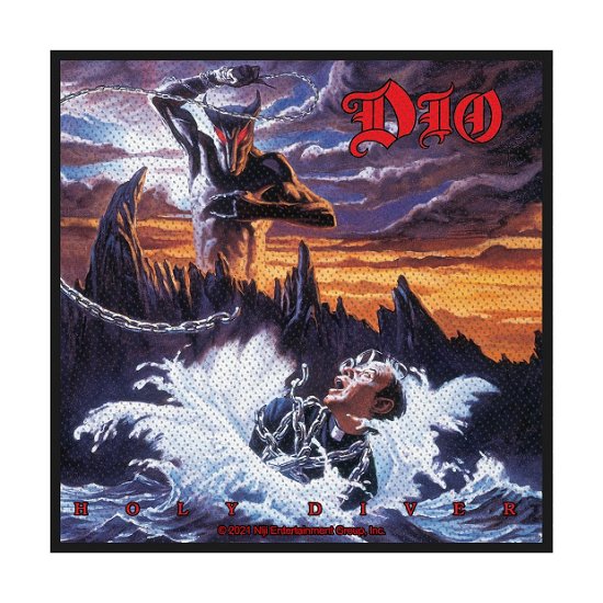 Cover for Dio · Dio Standard Woven Patch: Holy Diver (Patch) [Black edition] (2021)