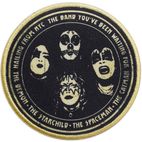 KISS Standard Printed Patch: Hailing from NYC - Kiss - Produtos - Value Merch - 5056561000503 - 15 de dezembro de 2023