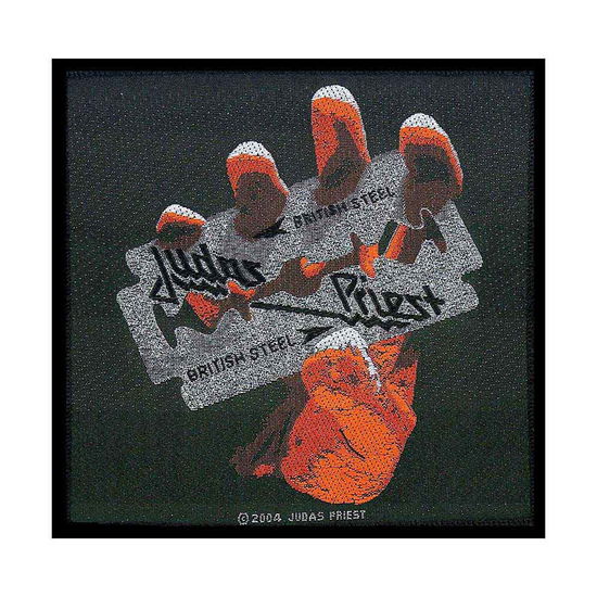 Judas Priest Standard Woven Patch: British Steel - Judas Priest - Fanituote - PHD - 5060185010503 - maanantai 19. elokuuta 2019