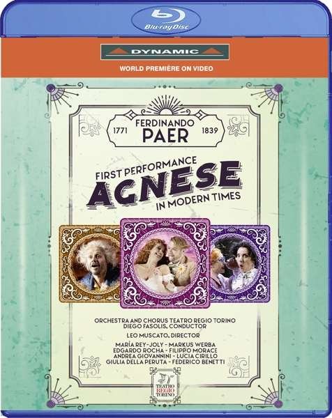 Cover for F. Paer · Agnese (Blu-ray) (2020)
