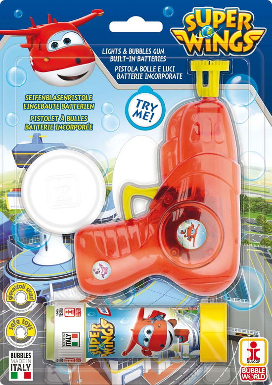 Cover for Dulcop Bolle Di Sapone · Dulcop Bolle Di Sapone - Pistola Bolle Con Luci Media - Super Wings - Blister 1 Pz 60 Ml (MERCH)