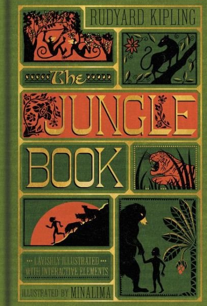 Cover for Rudyard Kipling · The Jungle Book (MinaLima Edition) (Illustrated with Interactive Elements) (Gebundenes Buch) [Minalima edition] (2016)