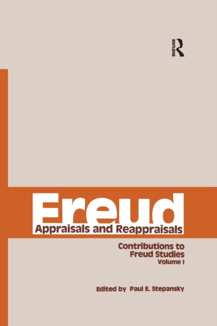 Cover for Paul E. Stepansky · Freud, V.1: Appraisals and Reappraisals (Taschenbuch) (2020)