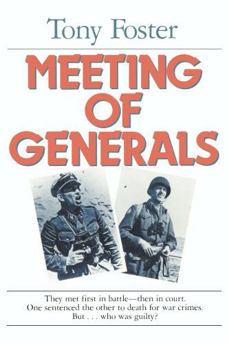Cover for Tony Foster · Meeting of Generals (Paperback Book) (2000)