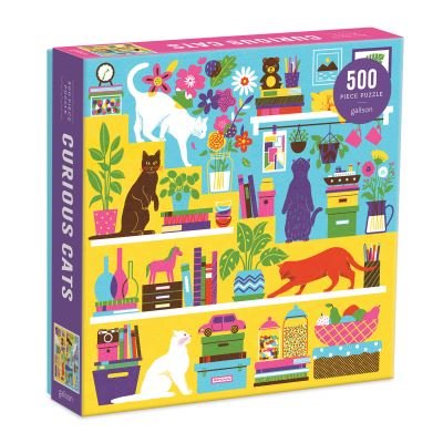 Curious Cats 500 Piece Puzzle - Boyoun Kim Galison - Bordspel - Galison - 9780735366503 - 21 januari 2021