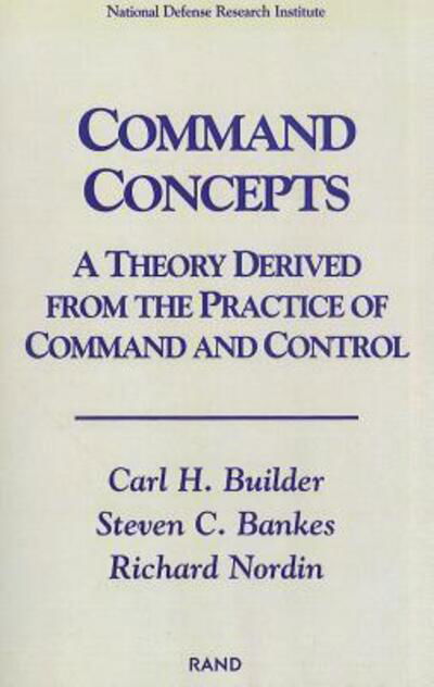 Cover for Carl H. Builder · Command Concepts: A Theory Derived from the Practice of Command and Control (Paperback Book) (1999)