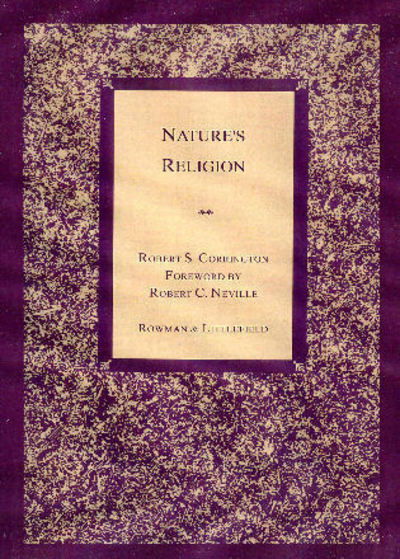 Cover for Robert S. Corrington · Nature's Religion (Paperback Book) (1997)