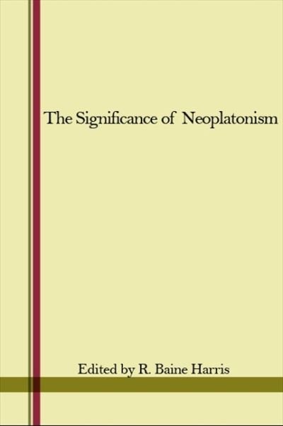 Cover for Harris · Significance of Neoplatonismthe (Bok) (2019)