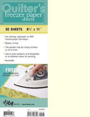 Quilter's Freezer Paper Sheets: 30 Sheets, 8 1/2” x 11” - Publishing, C&T - Koopwaar - C & T Publishing - 9781571206503 - 16 februari 2009