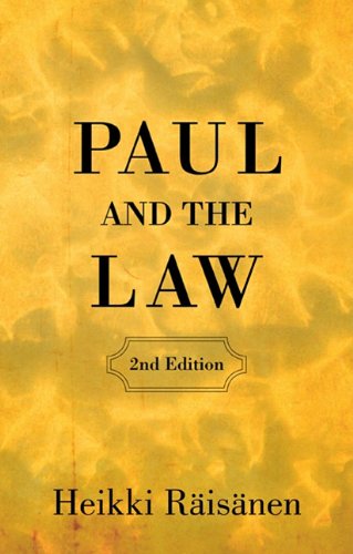 Cover for Heikki Raisanen · Paul and the Law (2nd Edition): (Wissenschaftliche Untersuchungen Zum Neuen Testament) (Paperback Book) [2 Rev Enl edition] (2010)