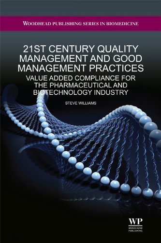Cover for Steve Williams · 21st Century Quality Management and Good Management Practices: Value Added Compliance for the Pharmaceutical and Biotechnology Industry (Pharma, ... Bioscience: Science, Technology and Business) (Hardcover Book) (2011)