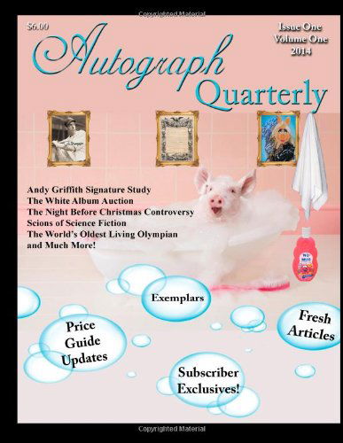 Cover for Autograph Quarterly · Autograph Quarterly Volume 1 2014 (Paperback Book) (2013)