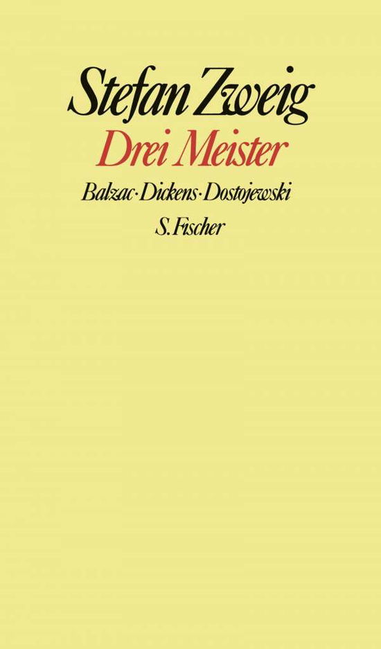 Cover for S. Zweig · Drei Meister (Book)