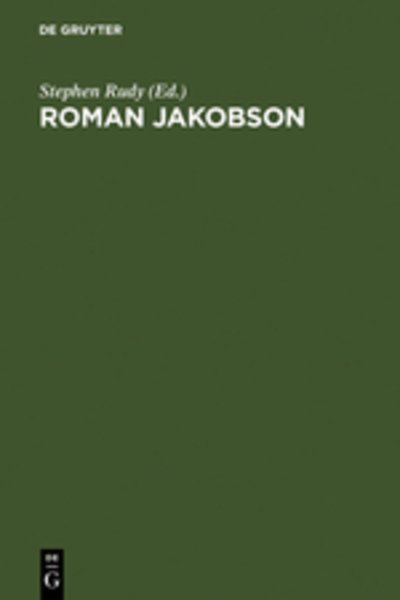 Cover for Roman Jakobson (Bok) (1990)