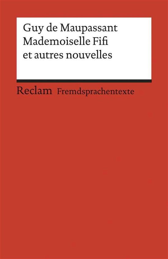 Cover for Guy De Maupassant · Reclam UB 19950 Mademoiselle Fifi (Book)