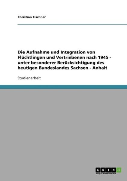 Cover for Tischner · Die Aufnahme und Integration v (Book) [German edition] (2013)