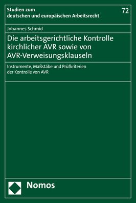 Cover for Schmid · Die arbeitsgerichtliche Kontroll (Book) (2020)