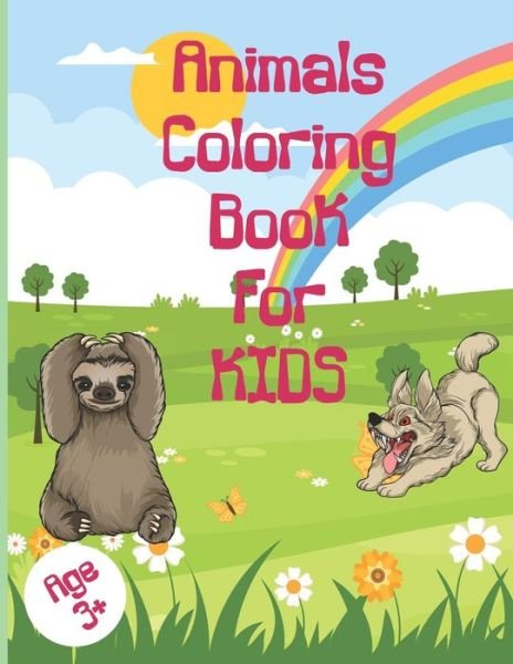 Cover for Kiwiana Publisher · Animals Coloring Book, 3-11 Years School Kids coloring book 35 Animal Drawings, Forest and Farm animals Drawing for Coloring Practice (Paperback Book) (2022)