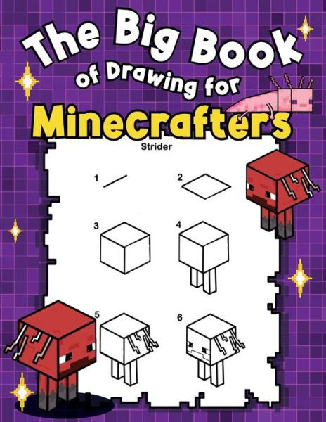 Cover for Lara Craft · The Big Book of Drawing for Minecrafters (Paperback Book) [Large type / large print edition] (2023)