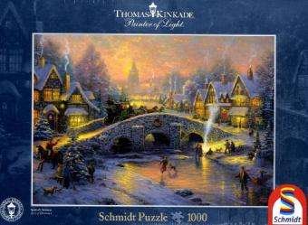 Cover for T. Kinkade · Spirit of Christmas by Thomas Kinkade - 1000 Piece Schmidt Puzzle (Paperback Bog) (2023)