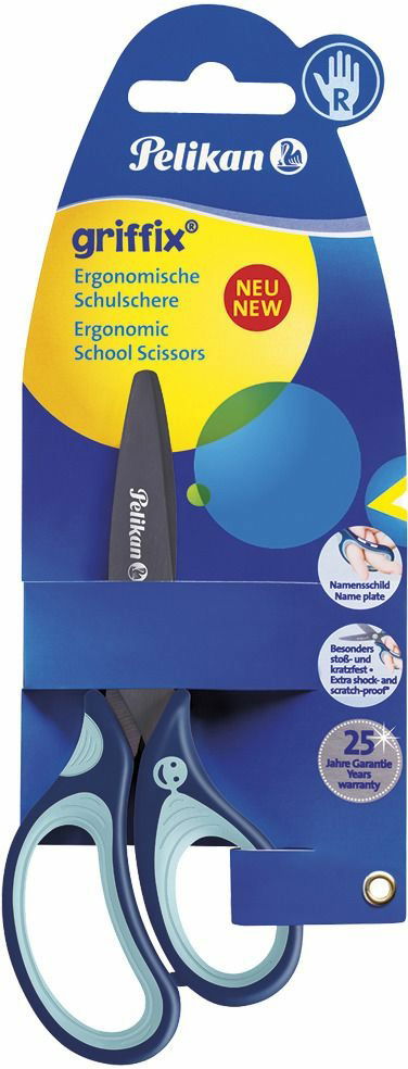 Scissors Griffix Sc1brr Bl Ri Round Blk (Merchandise) - Pelikan - Merchandise - Pelikan - 4012700803504 - January 31, 2018