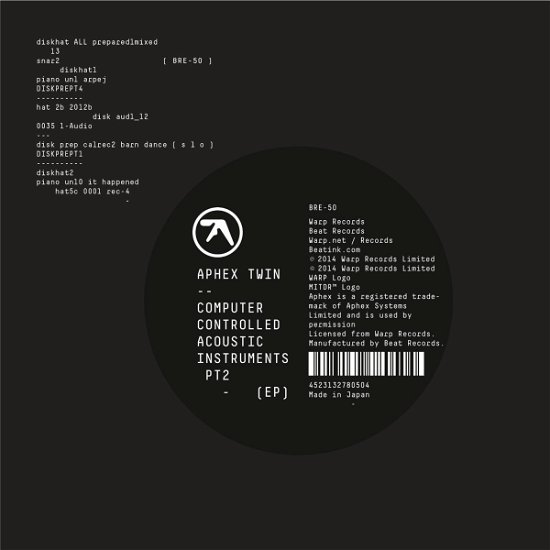 Cover for Aphex Twin · Computer Controlled Acoustic Instruments Pt2 EP &lt;limited&gt; (CD) [Japan Import edition] (2015)